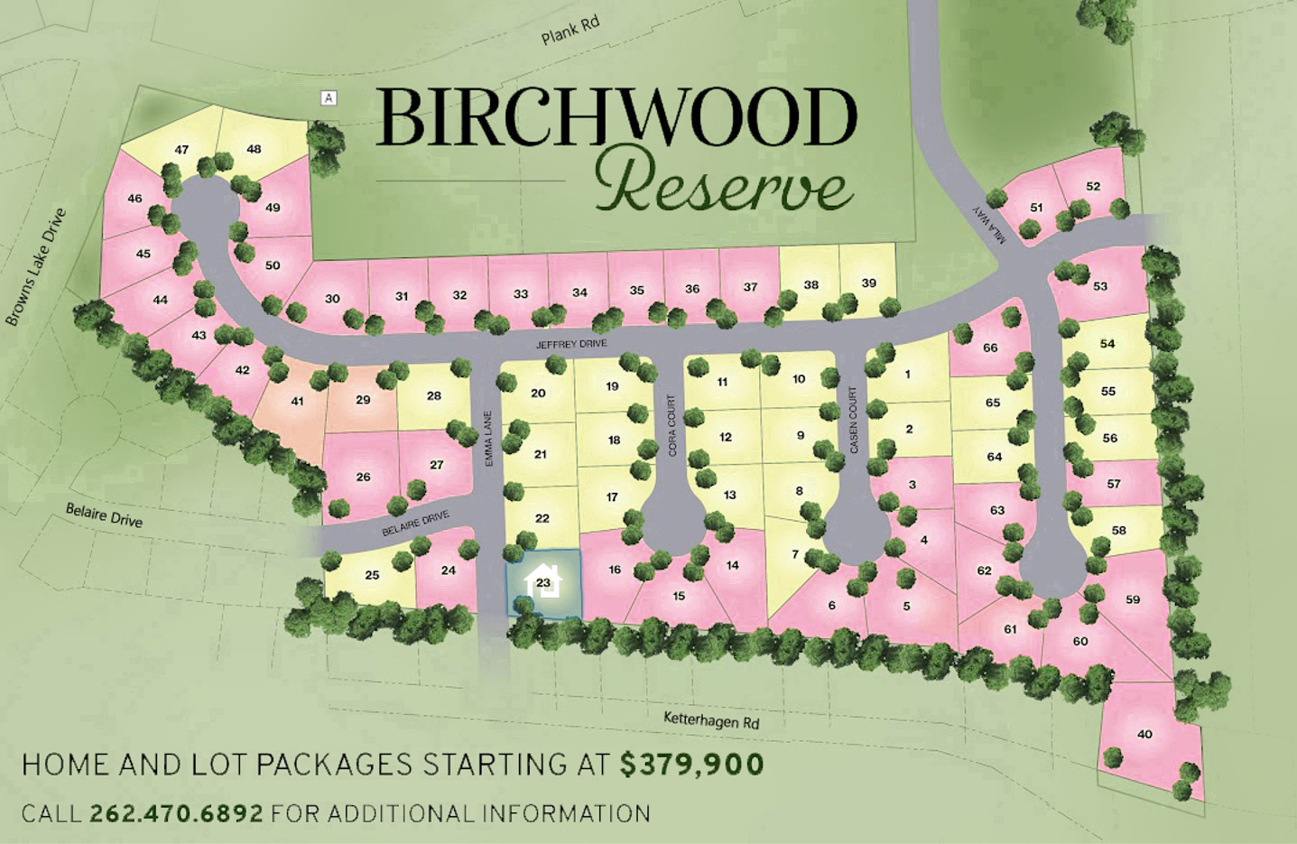 Click on a Lot to Learn More